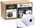 Receipt Paper Roll 3 1/8 x 230 for Square Register and Square POS System connected to Star Micronics Thermal Printer (Pack 24 rolls)