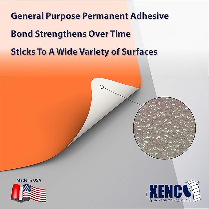4" X 6" Direct Thermal Perforated Stickers Labels for Shipping Labels, Inventory, and Color Coding - Compatible with Zebra, Rollo, Godex and More (Orange, Pallet)