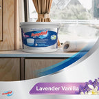 DampRid Hi-Capacity Moisture Absorber Bucket, Lavender Vanilla, 2 lb. 15.5 oz. & Moisture Detection Strip (2 Pack), Attracts & Traps Excess Moisture