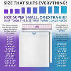 ABC PACK & SUPPLY Poly Bubble Mailers, 6.5 x 9 Inch. Pack of 300 White Padded Envelopes Self Seal. Tear-Proof Gift Bubble Envelopes. Waterproof Packaging for Small Business. Cushioning Book Mailers