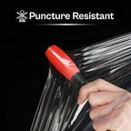 PSBM 4 Rolls 20 Inch x 1000 Feet 80 Gauge Stretch Film/Wrap with Handles, Heavy Duty Industrial Strength Up to 800% Ultimate Stretch, Clear Shrink Plastic Wrap for Moving, Packing, Shipping & Storage