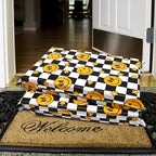 Poly Mailers 12x15.5 Inch 50 Pcs - Smiles Checkerboard Printed Shipping Bags,Waterproof and Tear Resistant Mailing Envelopes, Self-Sealing Packaging Bags for Small Business