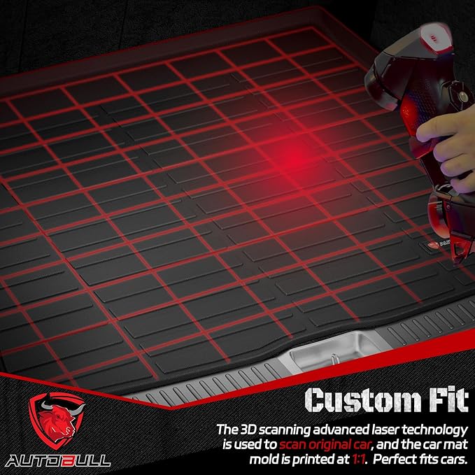 Cargo Liner Compatible with 2011-2023 Dodge Charger(RWD/AWD) & Chrysler 300(RWD/AWD) Cargo Mat，All Weather Protection Trunk Liner Rear Trunk mat，Black
