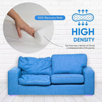 AK Trading CO. AK-Trading Upholstery High Density 4"" Height x 24"" Width x 72"" Length-Home or Commercial Use Seat Replacement Cushion-Made in USA Foam (FOAM-HD-4x24x72)