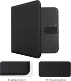 CoBak Car Registration and Insurance Holder - Small and Lightweight Vehicle Glove Box Car Organizer, Auto Truck Comparment Accessories Case for Essential Document, Driver License (Rhombus Black)