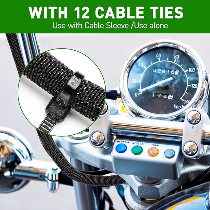 Cable Sleeve Split-Sleeving 20ft-3/4inch Cord Management Wire Protector, Wire Cover Heat Resistant Wiring Loom Harness Wire Organizer, Heavy Duty Auto Wrap Cord Protectors from Pets No Chew, Black
