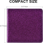 Cacturism Car Registration and Insurance Holder, Vehicle Glove Box Car Organizer Men Women Wallet Accessories Case for Cards, Essential Document, Driver License, Bling Purple