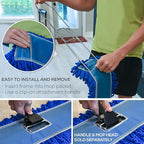 Kleen Handler 18 Inch Commercial Dust Mop Frame (3 Pack)