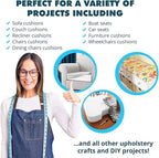 Foamma 0.5" x 30" x 72" High Density Upholstery Foam Cushion (Seat Replacement, Upholstery Sheet, Foam Padding) Made in USA!