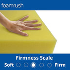 FoamRush 5" x 26" x 26" Dry Fast Water-Resistant Outdoor Upholstery Foam Sheet for Outdoor & Marine Furniture (Chair Cushion Foam for Patio Furniture, Boat Seat Cushion Replacement)