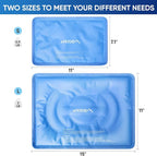 APEXUP Gel Ice Packs for Injuries Reusable, Flexible Double Sided Cold Packs for Injuries, Ice Pack for Knee, Shoulder, Back, Hip, Leg, Arm (Blue, S, 2PK)
