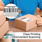 L LIKED 50 Pre-Cut 4x6 Shipping Labels for Laser & Inkjet Printers, Single Sheet, Self Adhesive Address Mailing Postage Shipping Labels (50 Sheets)