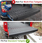 TripleAliners Tailgate Mat for 2019-2025 2026 Chevy Silverado & GMC Sierra 1500 Standard Tailgate Accessories Liner Protector All Weather TPE Custom Fit (Won't Fit Multipro Tailgate/Drop-in Liners)