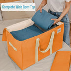 VENO 10 Pack Moving Bags, Heavy Duty, Moving Boxes Alternative, Packing Storage Supplies, Dorm Room Essentials with Zipper for Clothes, Extra Large Packaging Totes (Seasonal Autumn Orange, 10 Pack)