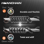 HUANCHAIN 150 FT 16 Gauge Black Indoor Outdoor Extension Cord Waterproof, Flexible Cold Weather 3 Prong Electric Cord Outside, 10A 1250W 125V 16AWG SJTW, ETL Listed