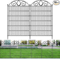 10 Panels No Dig Tall Garden Fence Panel – 44" H X 23.6' L Rustproof Metal Dog Fence Outdoor for Yard, Decorative Animal Barrier Fence for Pet, Garden Border, Patio, Flower Beds| Temporary Fencing