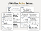 Return Address Labels Personalized, 1 Sheet = 30 Labels, 2.6"L x 1"H - Matte Finish Personalized Address Labels - Return Labels Personalize Self Adhesive - Custom Address Labels (Calligraphy, Clear)