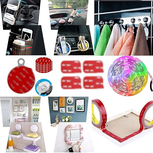 Double Sided Tape Heavy Duty Mounting Tape Strong Adhesive Tape Waterproof Foam Tape Picture Hanging Strips for LED Strip Light Indoor and Outdoor (0.39in X 10ft)