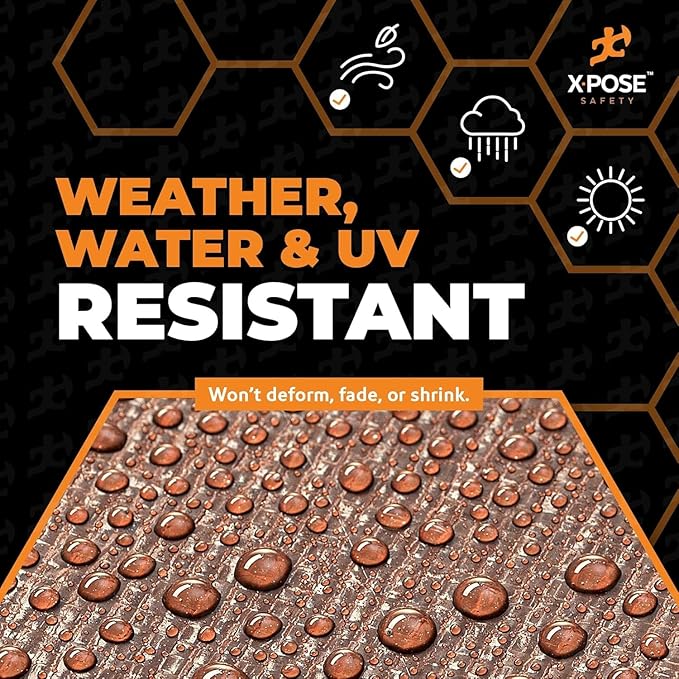 Super Heavy Duty Brown Poly Tarp 5' x 7' - Bulk Half Pallet (300 Pack) Thick Waterproof, UV Blocking Protective Cover - 16 Mil Thick Polyethylene - by Xpose Safety