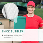 Green 10.5x16 Inch Poly Bubble Mailers #5 | Self Seal Large Padded Envelopes Air Cushioned Bubble Mailer | Usable Size 10.5x15 Inch | Waterproof Lightweight Mailing Shipping Bags | 100 Pack Bulk