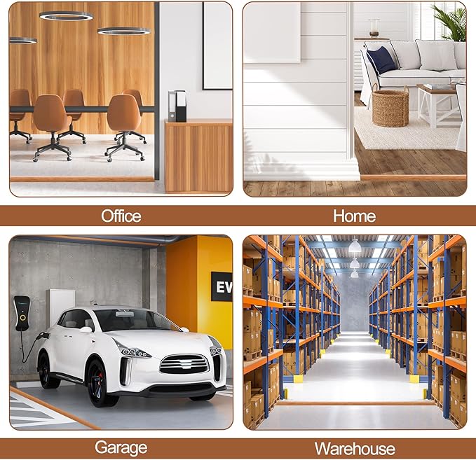 MYFAMIREA 3.3FT Floor Cord Cover for Wire Self Adhesive Cable Cavity Management PVC Extension Cord Hider Power Floor Wire Protector Cover Prevent Cable Trip for Office Home Outdoor (Brown Wood 1.18'')