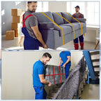 12 Pcs Extra Large 42" 36" 30" 25" Moving Rubber Bands for Furniture Elastic Variety Heavy Duty Moving Bands for Mover Pallets Blankets Boxes Packing Supplies, 4 Assorted Colors