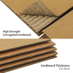 FARRAY Shipping Boxes 6x4x4 inches (Inner Size), 30 Pack Sturdy Kraft Corrugated Small Cardboard Boxes for Mailing Packing, Brown