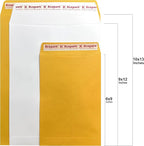 250 PCS 10x13 inches Security Catalog Envelopes Printable Self Seal Envelopes, Anti Tear brown Kraft Envelopes for Invitation Cards, Pictures, Photos, Documents
