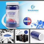 Silica Gel 6 LBS, Indicating Silica Gel (Blue to Pink), Reusable Silica Gel Desiccant Dehumidifier