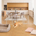 FXW Dog Gate Extra Wide Designed for Indoor Use, Adjustable Width Up to 165-inch Wide (45" H 6 Wire Panels for Large Dogs), White