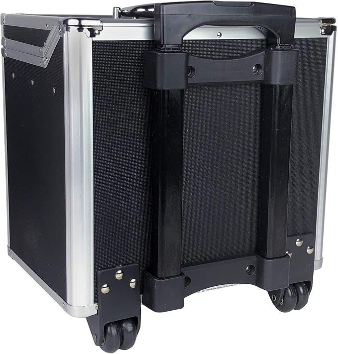 Vaultz Locking Mobile Business Case, Letter Size, 11 x 14.75 x 13.75 Inches, Black (VZ00348)