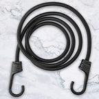 ZHOUBIN 60 Inch Black Bungee Cords with Hooks Heavy Duty, 4 Pack