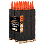 Xpose Safety 18 Inch Orange Traffic Cones - Bulk Full Pallet 928 Pack - Multipurpose PVC Plastic Safety Cone for Parking, Soccer, Caution, Kids, and Construction - DOT Approved