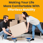 Heavy Duty Furniture Dolly Fully Assembled with Four Wheels- 30" x 18"- 900 Pound Capacity for Easy Moving and Transport