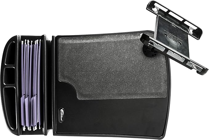 AutoExec AE-GMCD-PI-TAB-BT GripMaster Car Desk for Your Vehicle Workstation and Mobile Office, Black with 400 watt Power Inverter and Tablet Mount