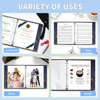 SUNEE Sheet Protectors 50 Packs for 3 Ring Binder, 8.5x11 Clear Plastic Page Sleeves for Paper, Documents, Certificate, Sheet Music, Recipe, File