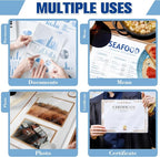 50 Pack 9x11.5inch 10mil Letter Size Laminating Sheets Thermal Laminating Pouches Laminator Sheets File Card Laminator Pouches 8.5x11inch for Work Permits Cards File Photos (50, 9"x11.5"-10mi)
