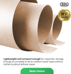 Brown Kraft Paper Roll 18" x 2160" (180 feet), Pack of 4 - USA-Made Brown Paper 30lb Thickness for Packing, Moving, Shipping, Crafts/Arts - 100% Recycled Natural Wrapping Material by IDL Packaging