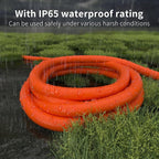 HUANCHAIN 12/3 Gauge 150 ft Outdoor Extension Cord Waterproof Heavy Duty with Lighted end, Flexible Cold-Resistant 3 Prong Electric Cord Outside, 15Amp 1875W 12AWG SJTW, Orange, ETL