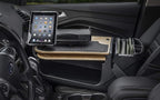 AutoExec AE-GMCD-PS-TAB-11M GripMaster Car Desk for Your Vehicle Workstation and Mobile Office, Natural with Printer Stand and Tablet Mount