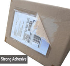 BEUYI Clear 9.5'' x 6.7'' Packing List Envelopes, Adhesive Shipping Label Pouches/Sleeves, Easily Fits Half of Letter-Size Paper (120 Pack)