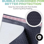 White Large Poly Bubble Mailers 12x15 inch | Self Seal Padded Envelopes Cushioned Bubble Mailer | Usable Size 12x15 | WaterProof | Lightweight mailing Shipping Bags | 50 Pack Bulk | USA Made