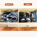 120PCS 6 Inch Reusable Cable Ties Wire Ties Cord Organizer Cable Organizer Adjustable Management Black