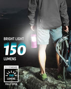 Lichamp 4 Pack LED Camping Lanterns, Battery Powered Camping Lights LED Collapsible Flashlight Portable Emergency Supplies Kit, A4PK