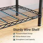 VIPEK R2 Clothes Rack Heavy Duty Clothing Rack for Hanging Clothes, Rolling Garment Rack Adjustable Closet Racks with Double Rods & Hooks, Freestanding Wardrobe Closet Coat Storage Racks, Black