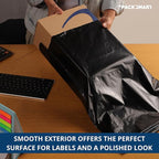 Black Plastic Poly Mailers 12"x15" | Shipping Bags for Clothing, Books & Accessories | Durable Shipping Envelopes | Waterproof and Tear-Proof with Strong Self-sealing Adhesive | 100-Pack