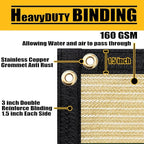 Customized 4' x 129' Brown Fence Privacy Screen,with Bindings & Grommets,Heavy Duty for Gardens Backyard Patio Tennis Court Pool Construction Project Outdoor Events,We Make Custom Sizes
