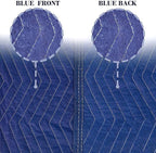 4 Pack Moving Blankets Heavy Duty 80"x72" Quilted Packing Blankets for Moving Furniture Padded Shipping Furniture Mover Blue