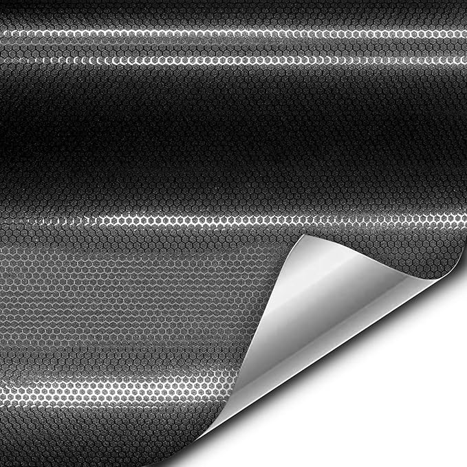 VViViD+ Honeycomb Matte Black Small Pattern Car Wrap Vinyl (100ft x 5ft)