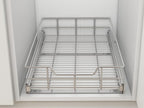 Pull Out Cabinet Organizer 9" W X 17" D, Slide Out Drawers For Kitchen Organizers and Storage, Pull Out Drawers For Cabinets Capacity Heavy Duty Caddy, Cabinet Shelves Chrome-Plated, Bathroom Pantry